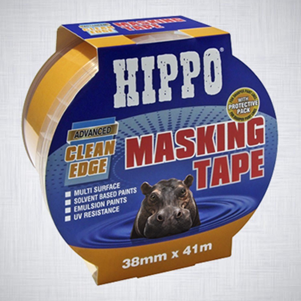 HIPPO CLEAN-EDGE MASKING TAPE 38mm x 41m