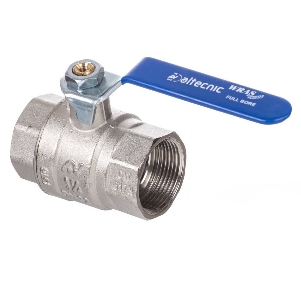 1" F / F Blue Lever Ball Valve Water