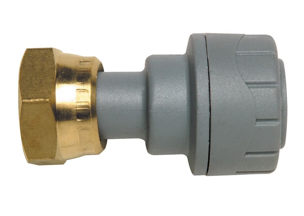 Polyplumb Grey PB71534 15mm X 3/4" Straight Tap Connector