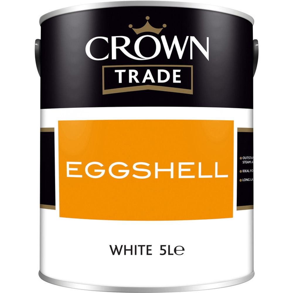 Crown Trade 1L Eggshell White