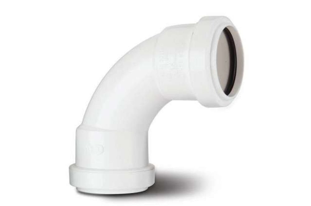 Polypipe WP13 White P / F Swept Bend 91.25DG 32mm