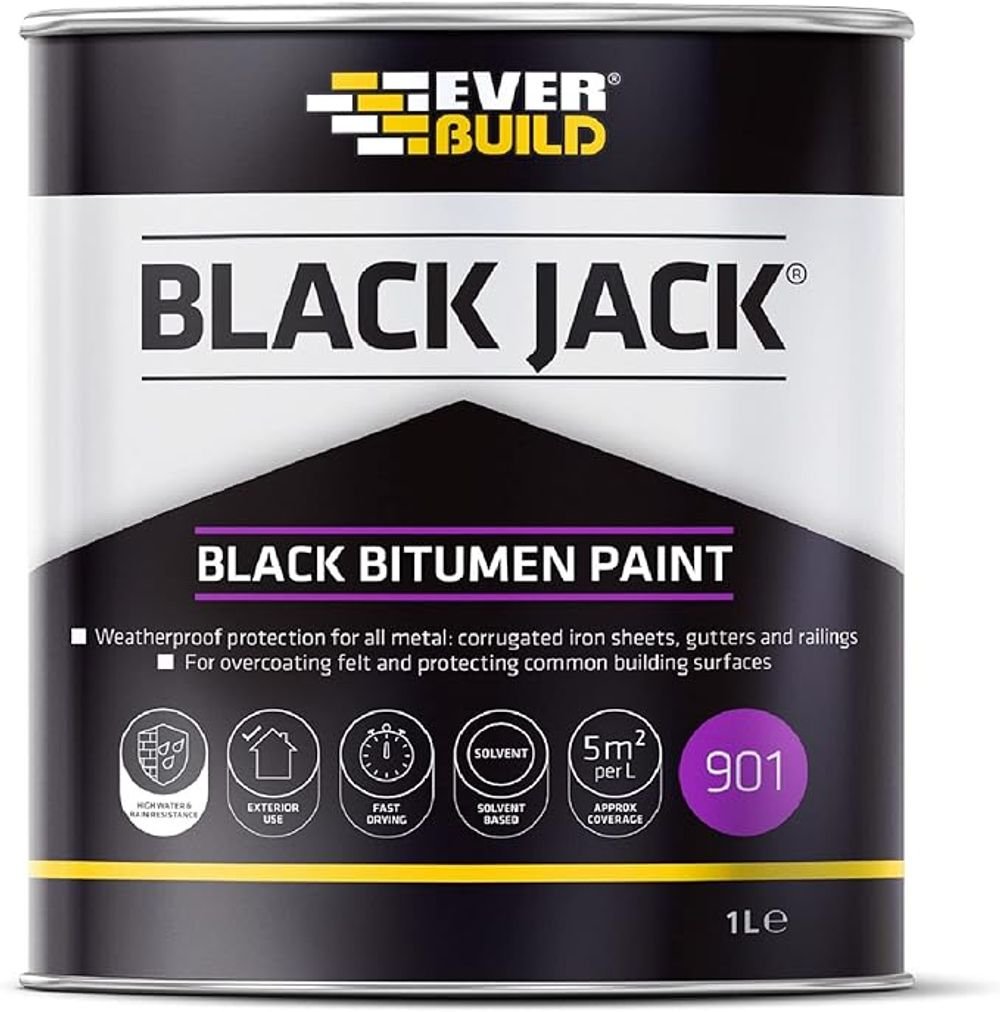 Sika 901 Black Bitumen Paint 1L
