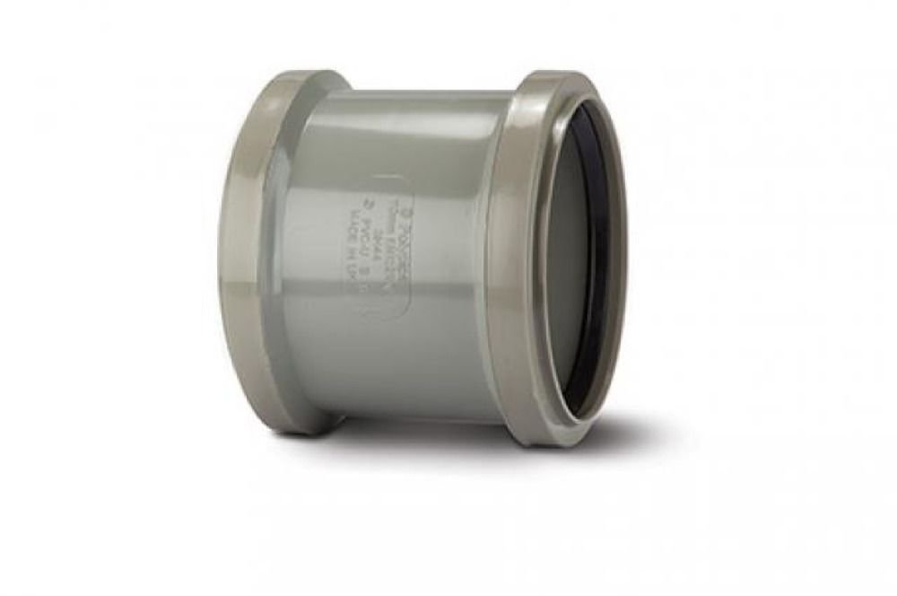 Polypipe SH34SG Solvent Grey Double R / S Socket 82mm Soil