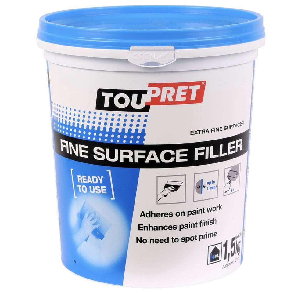 Toupret Fine Surface Int Filler Tub 1.5kg
